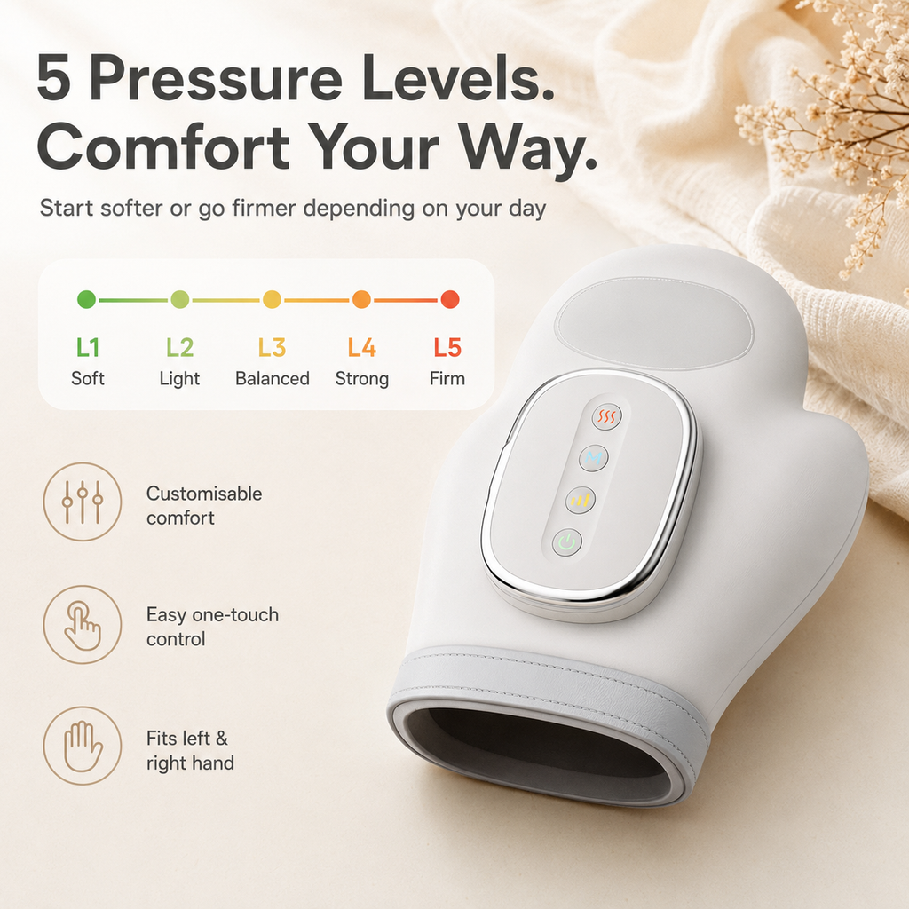 Heated Hand Massager for Arthritis Discomfort, Hand Pain & Numbness