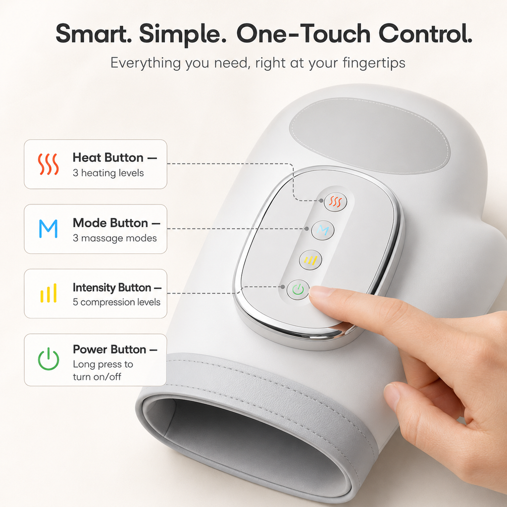 Heated Hand Massager for Arthritis Discomfort, Hand Pain & Numbness